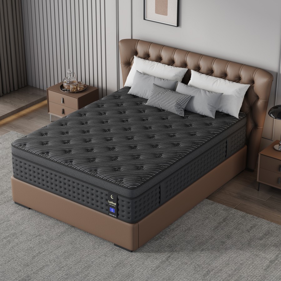 Kasur Hybrid Busa Memori 12/14 - Memory Foam Mattress In A Box Queen ulasan dan harga