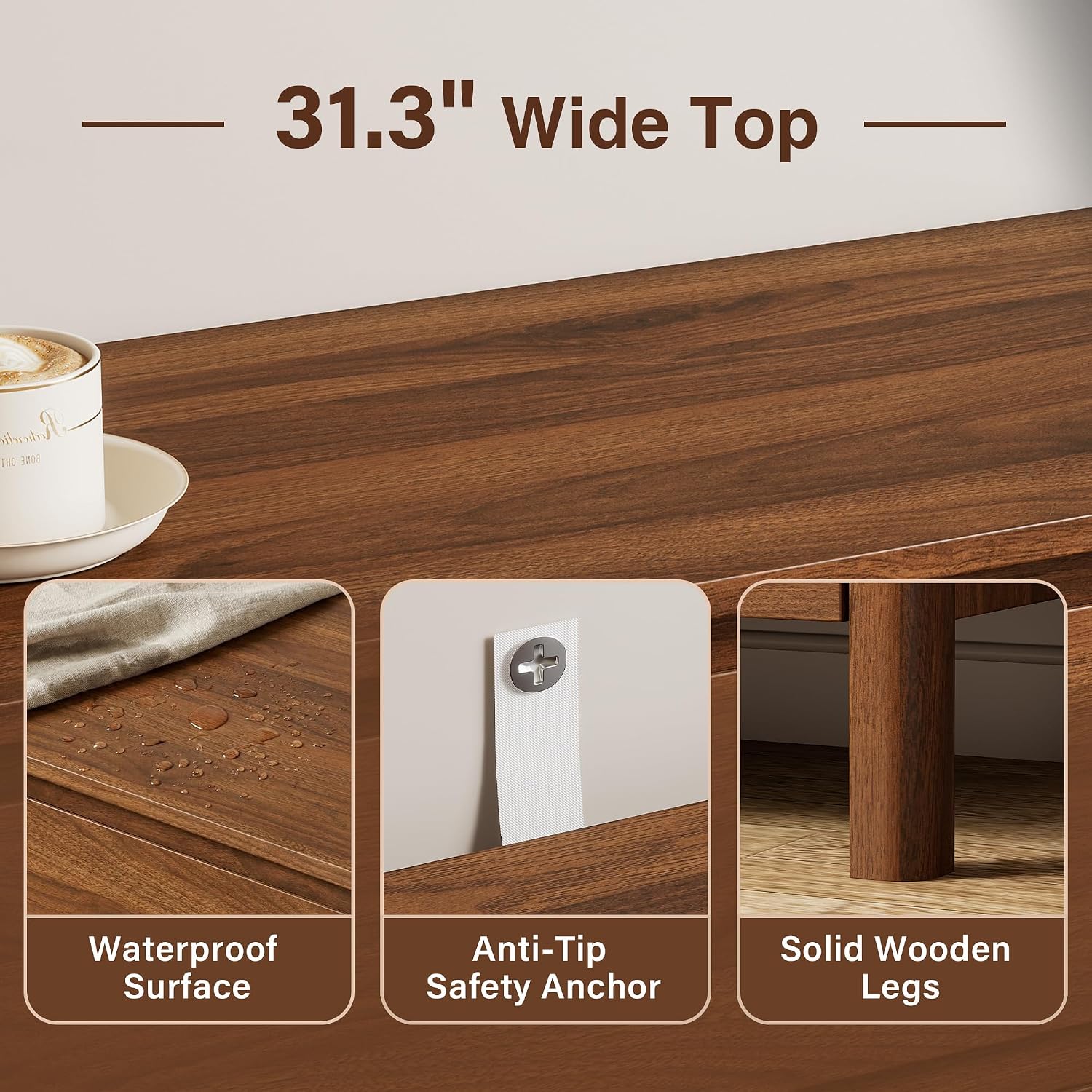 Lemari Penyimpanan Kayu Lima L - Bedroom Furniture ulasan dan harga