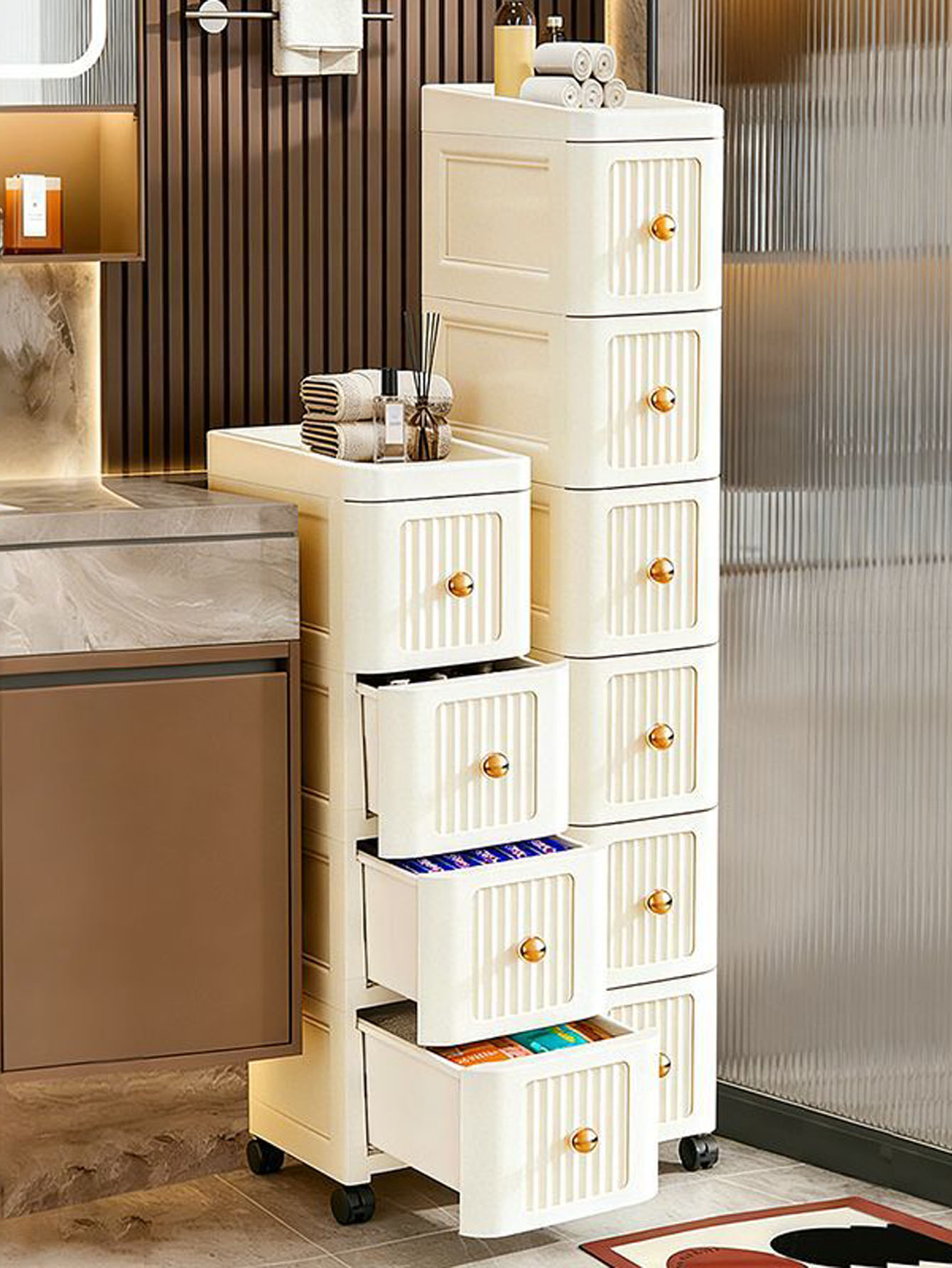Lemari Penyimpanan dengan Cela - Tables ulasan dan harga