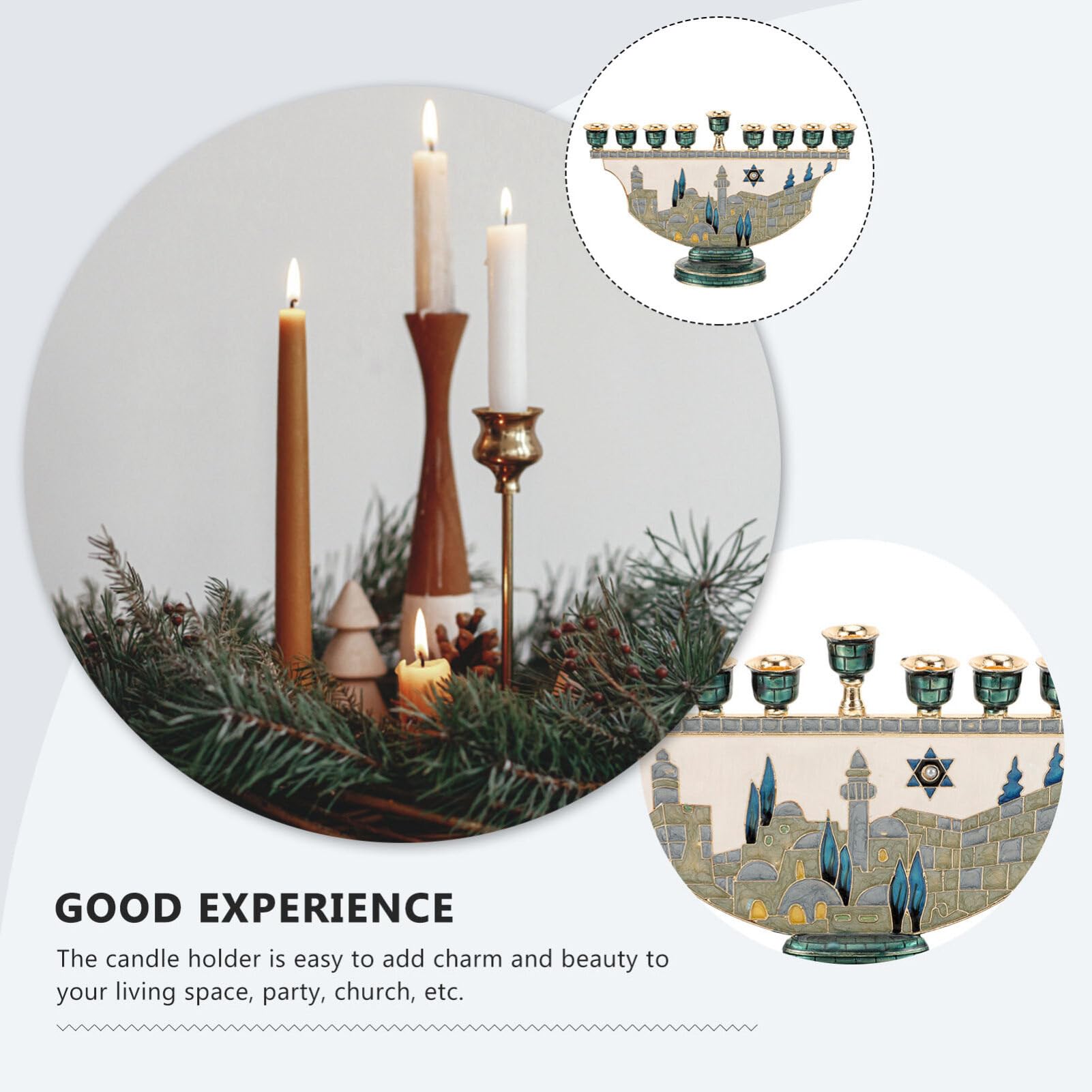 9 Cabang Menorah Hanukkah Yeru - Tables ulasan dan harga