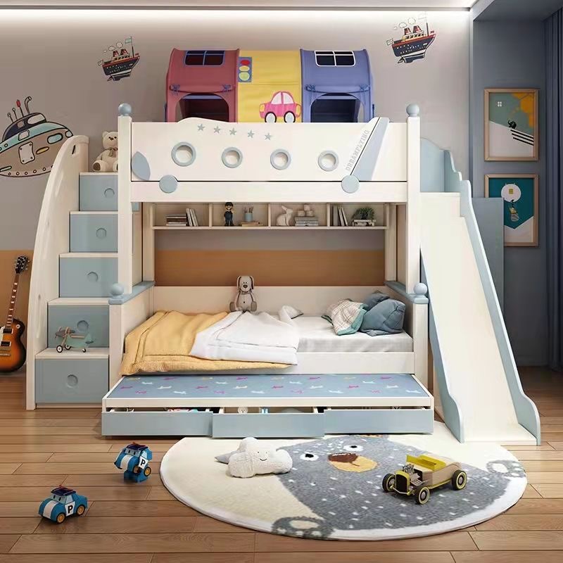 Tempat Tidur Susun Gaya Putri  - Bunk Bed With Stairs And Slide ulasan dan harga