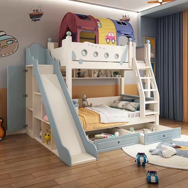 Tempat Tidur Susun Gaya Putri  - Bunk Bed With Stairs And Slide ulasan dan harga