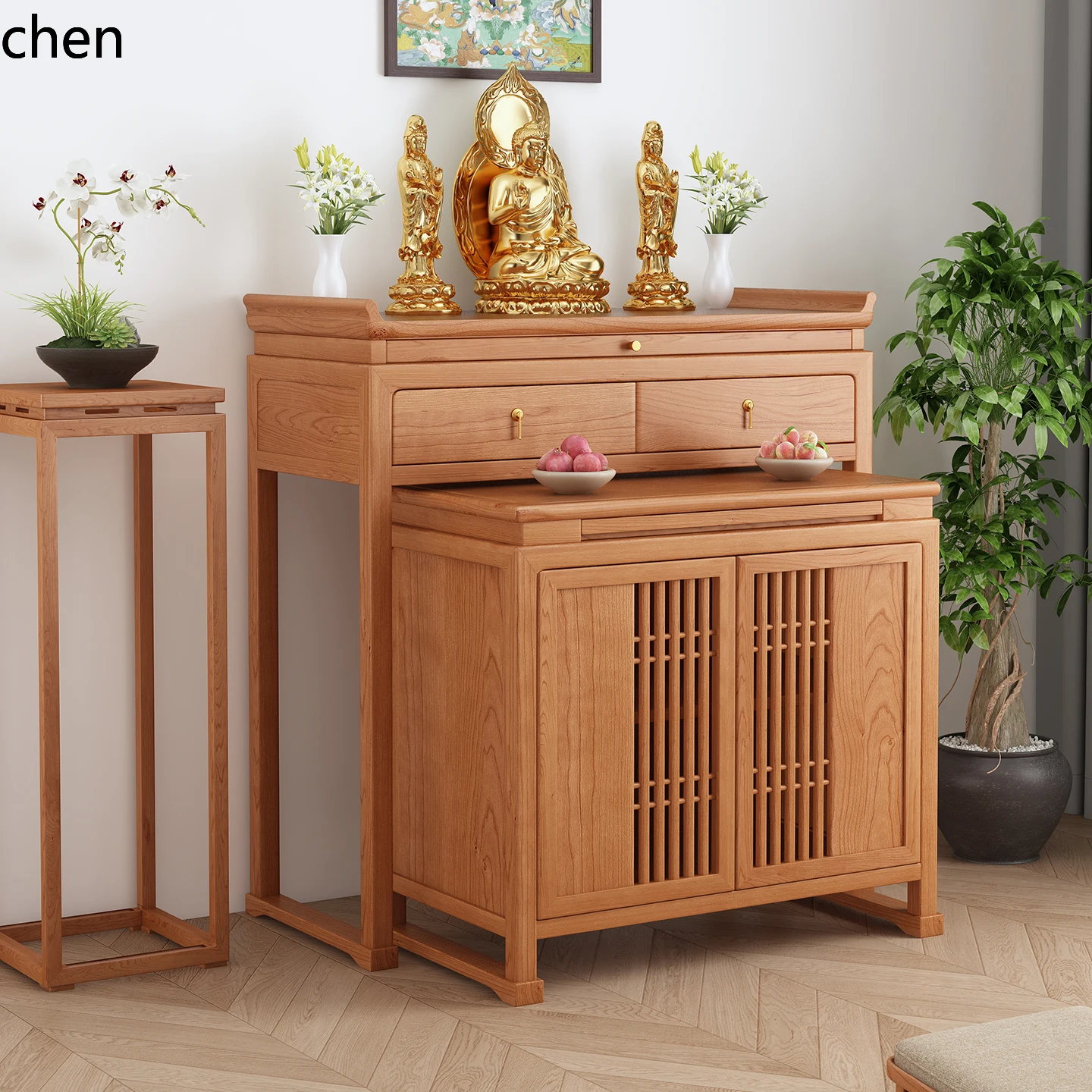 Meja penyembahhan kayu ceri r5 - Tables ulasan dan harga