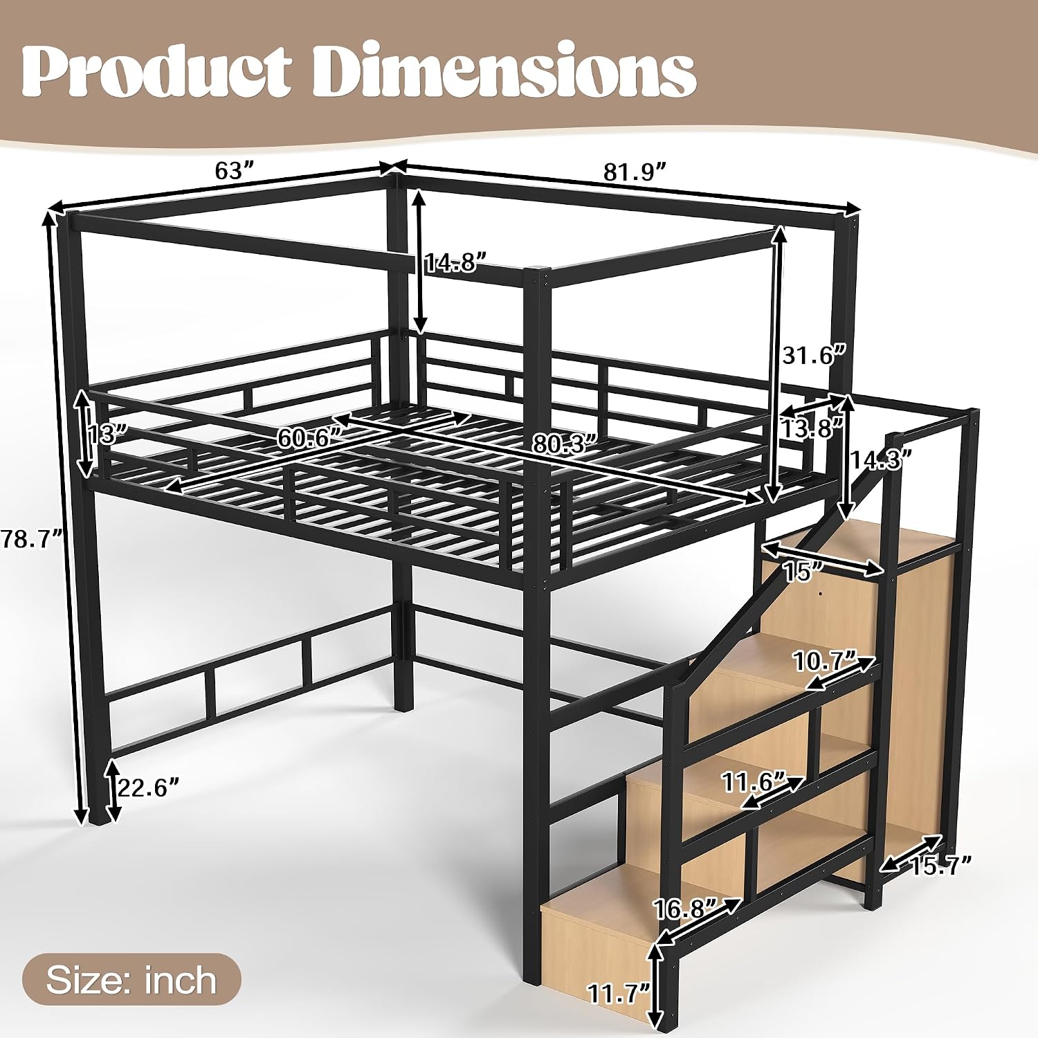 Tempat Tidur Loft Queen dengan - Canopy Bed Frame Metal Queen ulasan dan harga