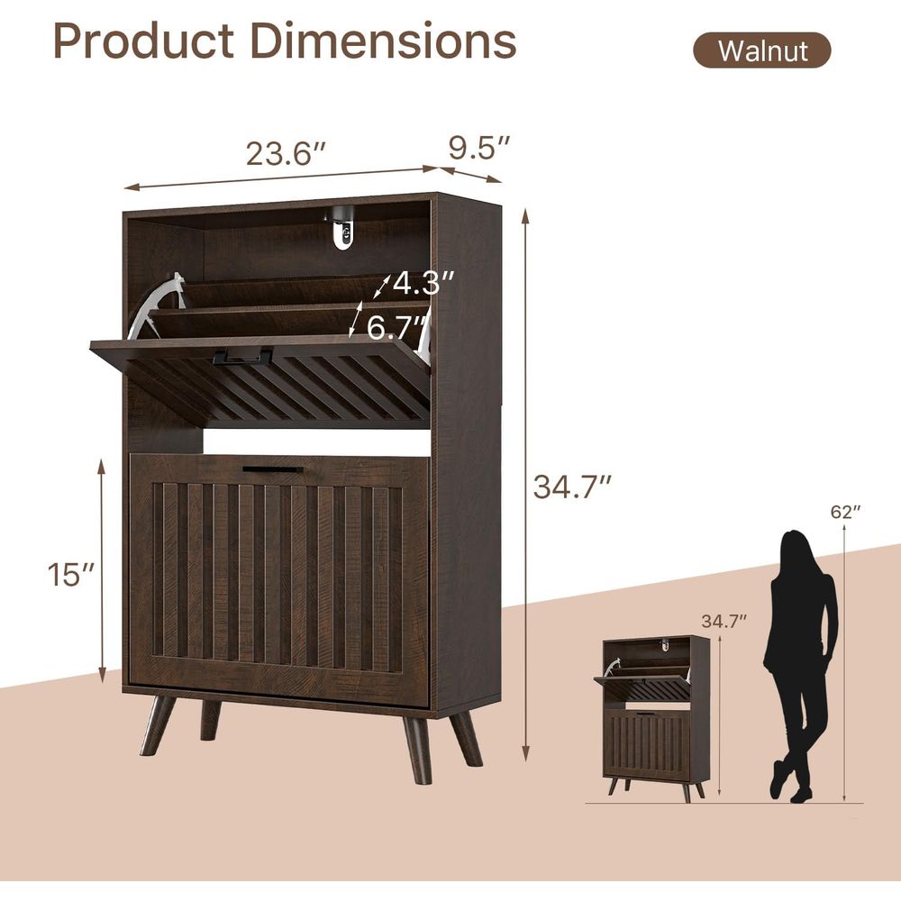 Lemari Penyimpanan Sepatu atau - Shoe Rack Cabinet Narrow Entryway ulasan dan harga