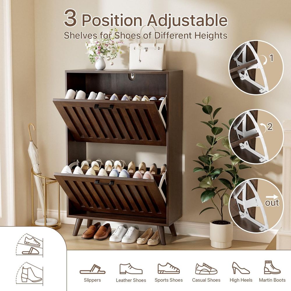 Lemari Penyimpanan Sepatu atau - Shoe Rack Cabinet Narrow Entryway ulasan dan harga