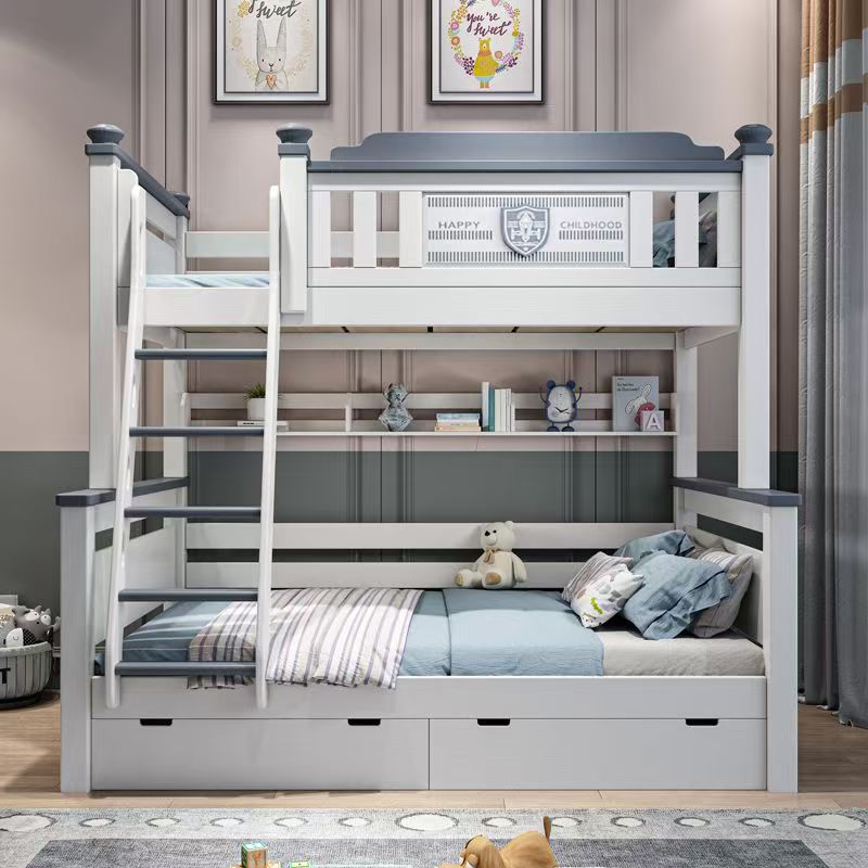 Furniture Kamar Tidur Anak Mur - Bunk Bed With Stairs And Slide ulasan dan harga