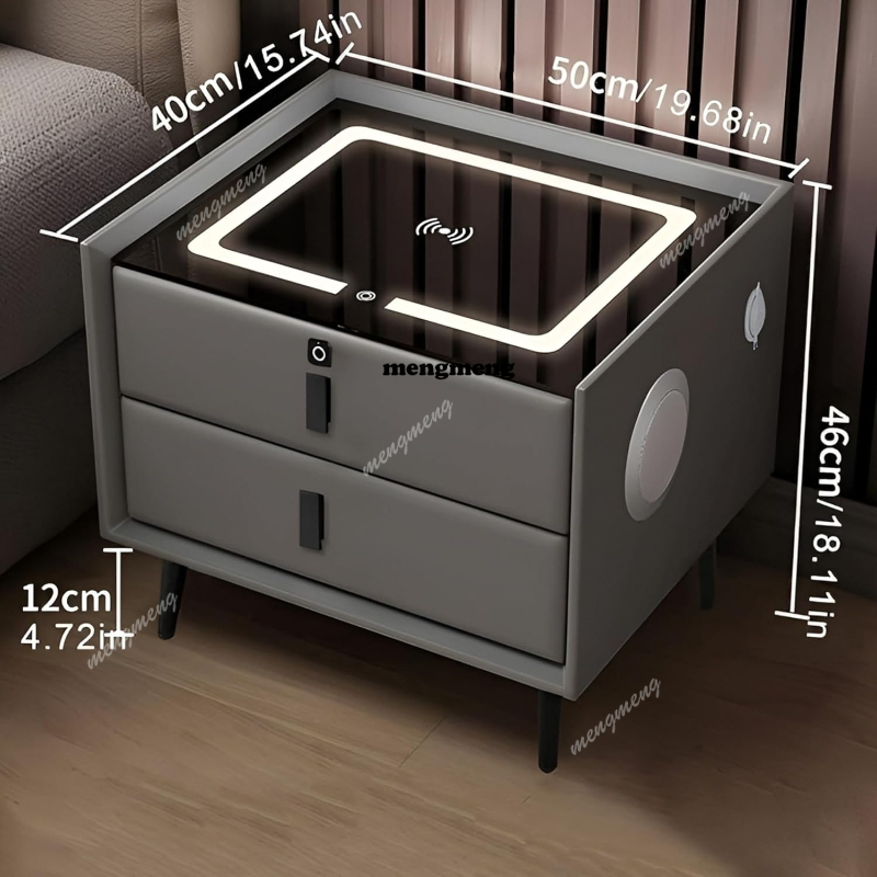 Meja Nakas Kayu Solid dengan P - Solid Wood Nightstand 2 Drawers ulasan dan harga