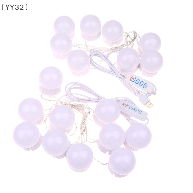 〔YY32〕Lampu Cermin Rias LED de - Dressing Table Vanity With Lighted Mirror ulasan dan harga