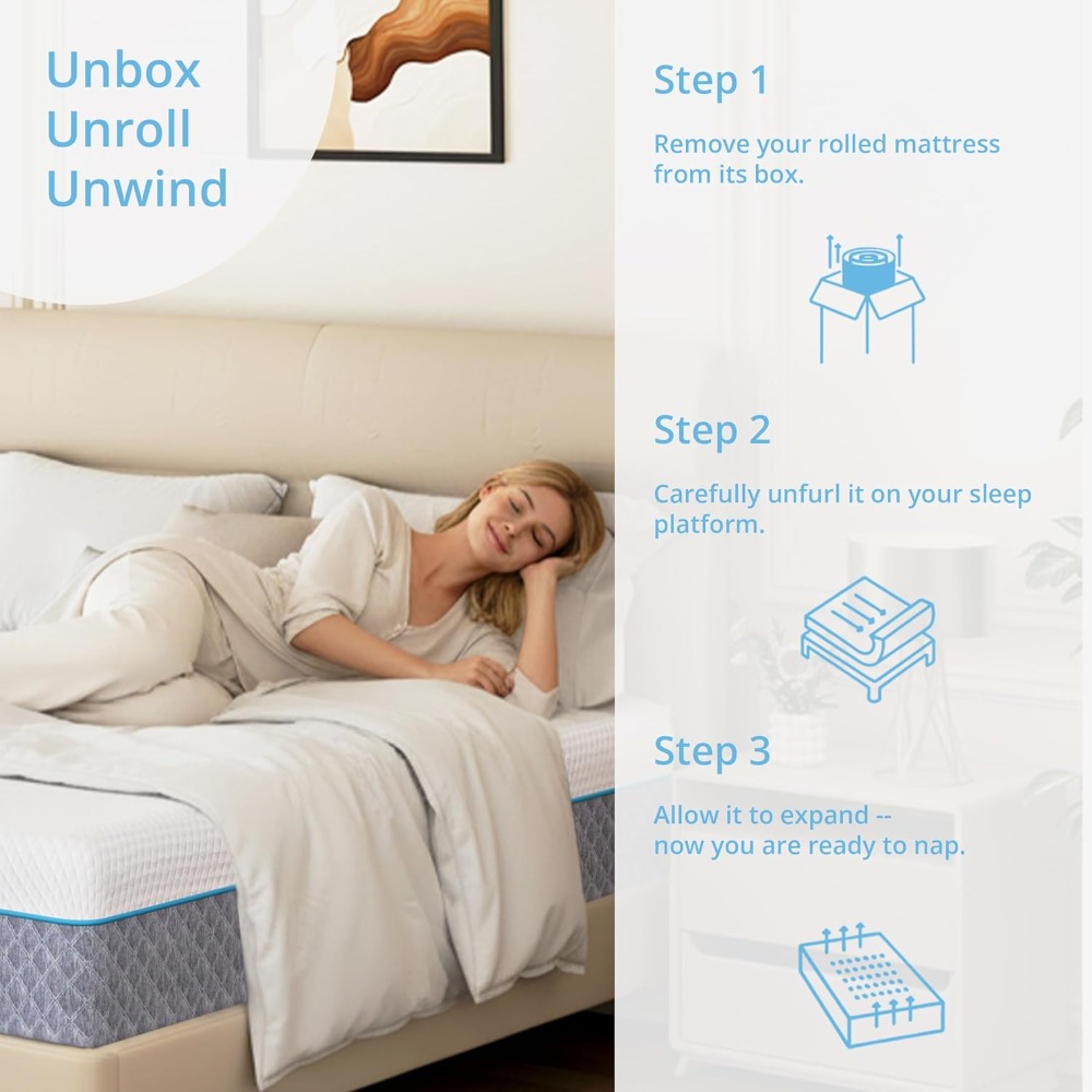 Kasur Queen 14 Inci dalam Kota - Memory Foam Mattress In A Box Queen ulasan dan harga