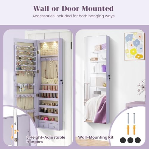 Lemari Perhiasan yang Dipasang - Full Length Mirror Jewelry Armoire ulasan dan harga