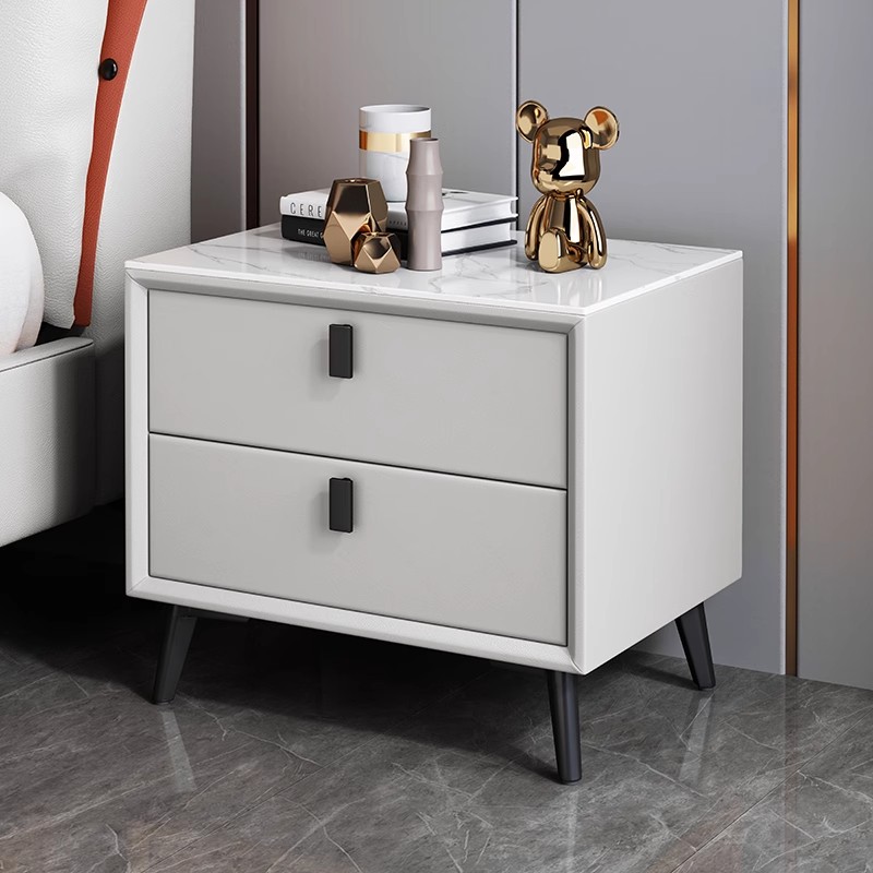 Meja Samping Tempat Tidur Kayu - Solid Wood Nightstand 2 Drawers ulasan dan harga