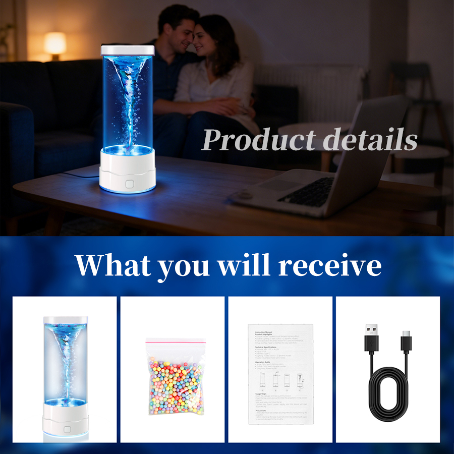 Lampu Malam Tornado LED Kreati - Floating Nightstand With Led Light ulasan dan harga