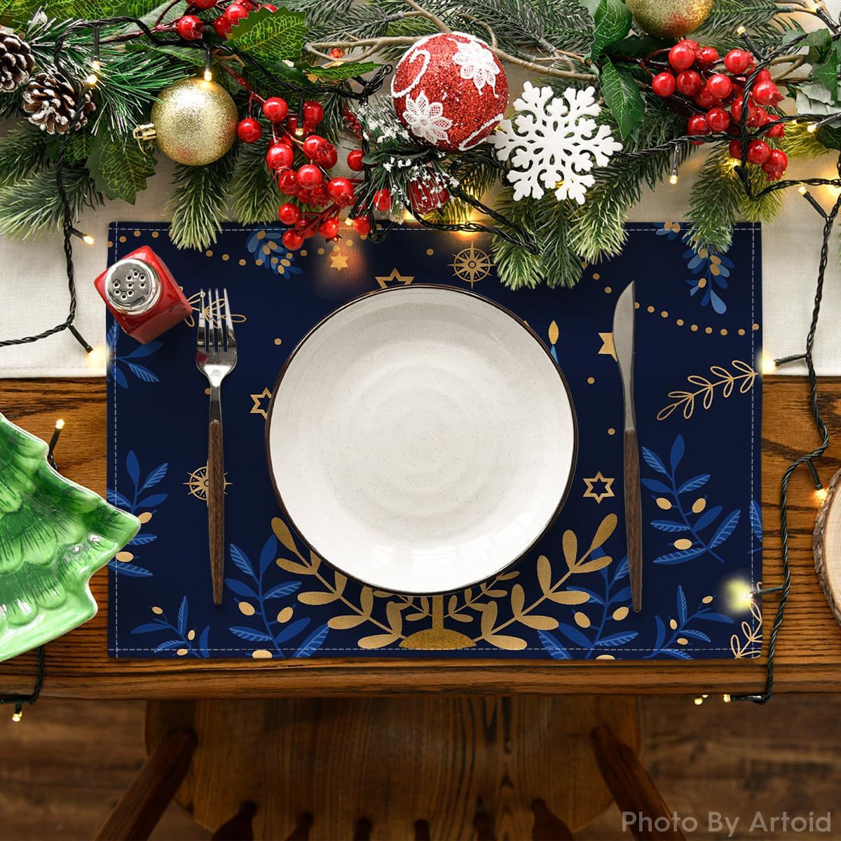 8Pcs Set Alas Meja Hanukkah Ro - Tables ulasan dan harga