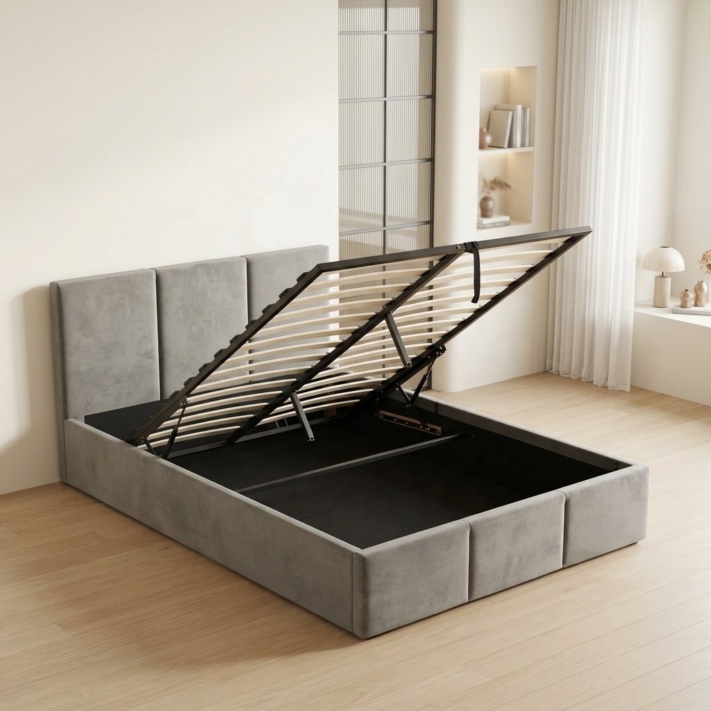 ^Contoh Gratis Tempat Tidur Mo - Gas Lift Storage Bed Hydraulic ulasan dan harga