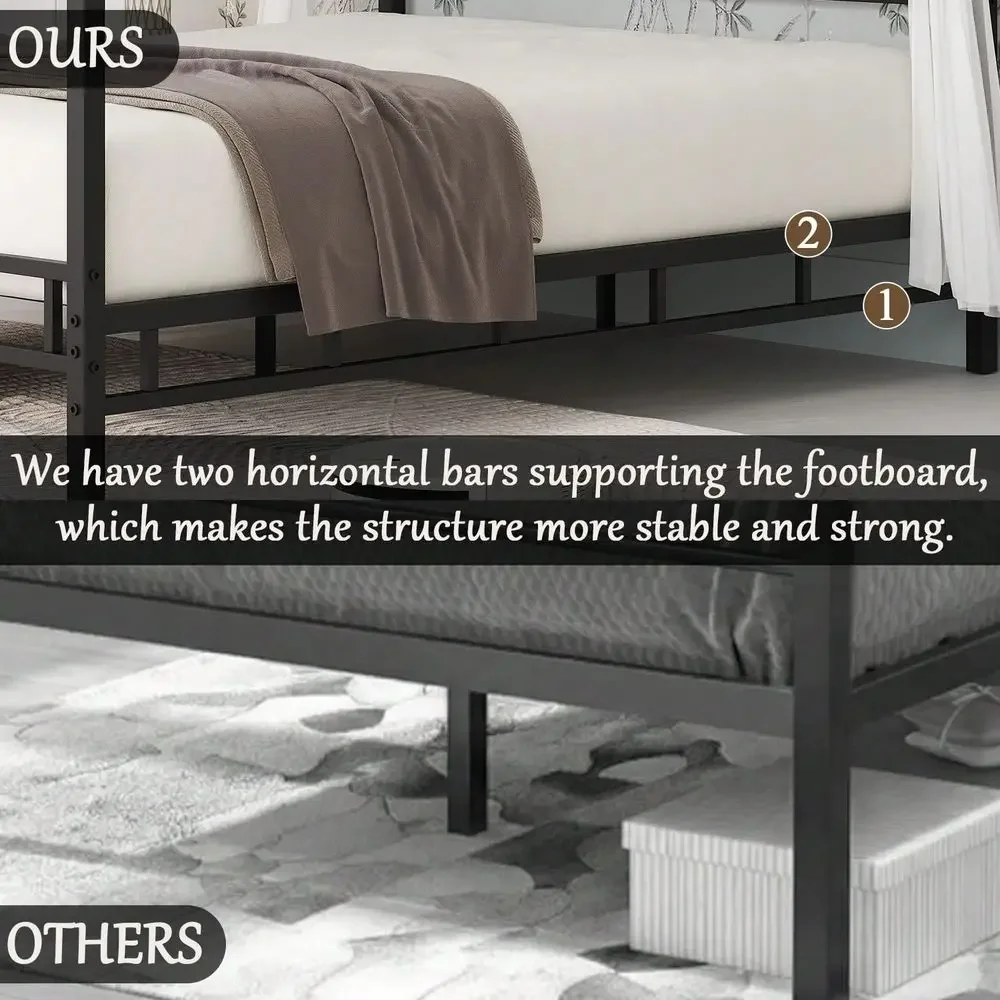 Rangka Tempat Tidur Kanopi Log - Canopy Bed Frame Metal Queen ulasan dan harga