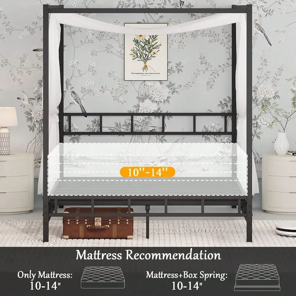 Rangka Tempat Tidur Kanopi Log - Canopy Bed Frame Metal Queen ulasan dan harga