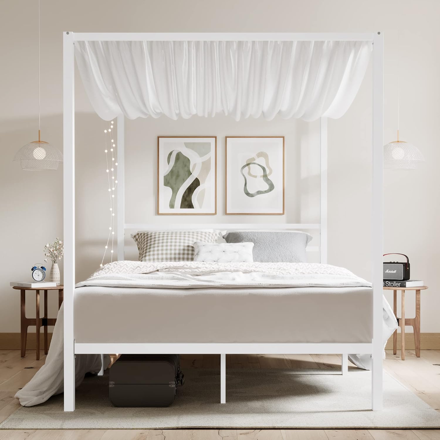 Rangka Tempat Tidur Kanopi Log - Canopy Bed Frame Metal Queen ulasan dan harga