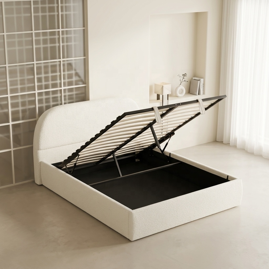Minimalisme Modern, Kasur Empu - Gas Lift Storage Bed Hydraulic ulasan dan harga