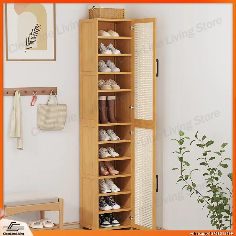 Rak Sepatu Multi-Layer Modern  - Shoe Rack Cabinet Narrow Entryway ulasan dan harga
