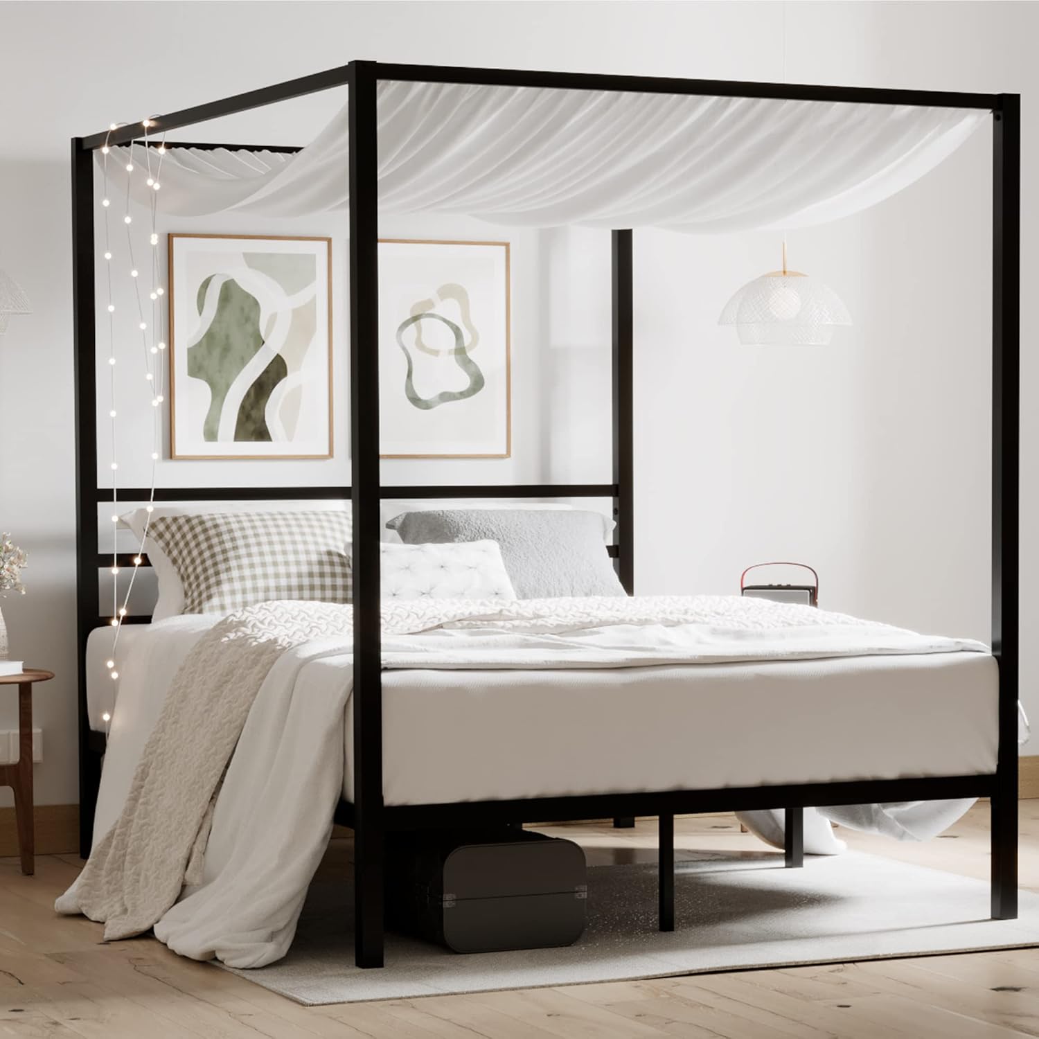 Rangka Tempat Tidur Kanopi Que - Canopy Bed Frame Metal Queen ulasan dan harga