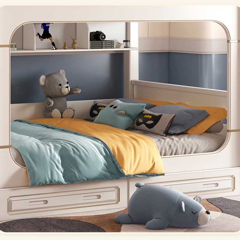 Set Perabot Kamar Tidur Anak L - Bunk Bed With Stairs And Slide ulasan dan harga