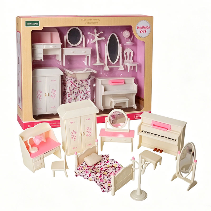 Set Furnitur Rumah Boneka Skal - Bedroom Furniture ulasan dan harga