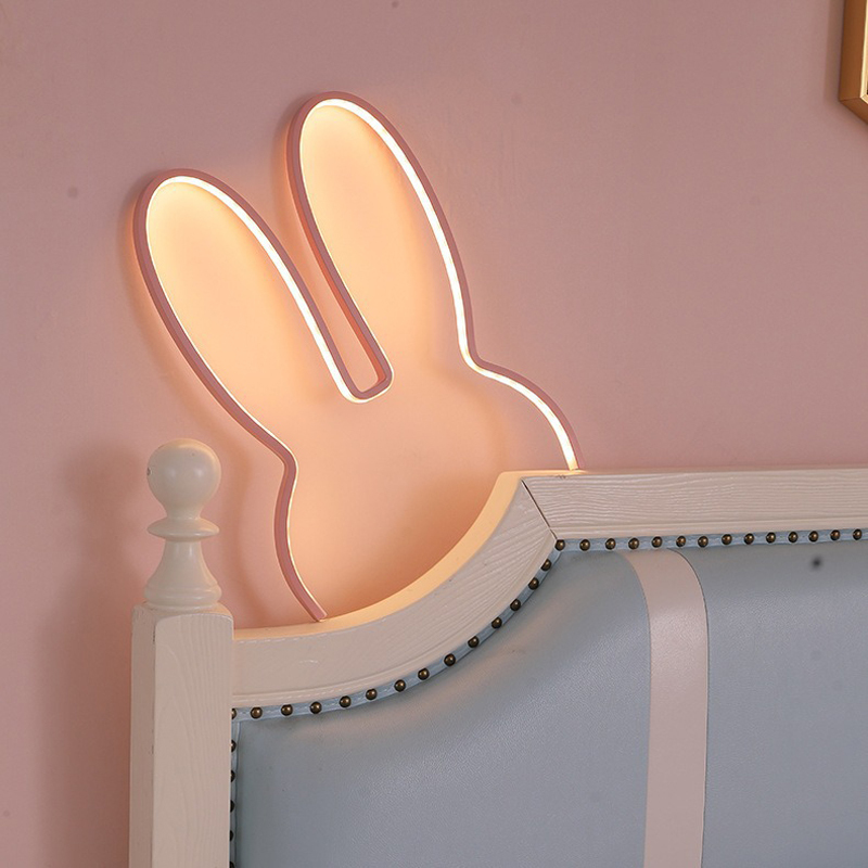 Lampu Dinding Kelinci Led Lucu - Floating Nightstand With Led Light ulasan dan harga