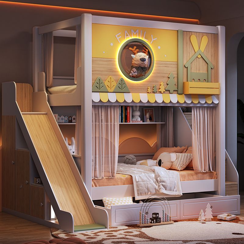 Tempat Tidur Tingkat Anak Tema - Bunk Bed With Stairs And Slide ulasan dan harga