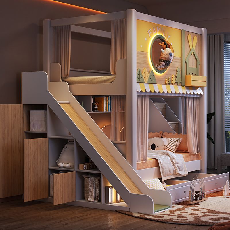 Tempat Tidur Tingkat Anak Tema - Bunk Bed With Stairs And Slide ulasan dan harga