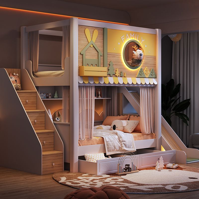 Tempat Tidur Tingkat Anak Tema - Bunk Bed With Stairs And Slide ulasan dan harga