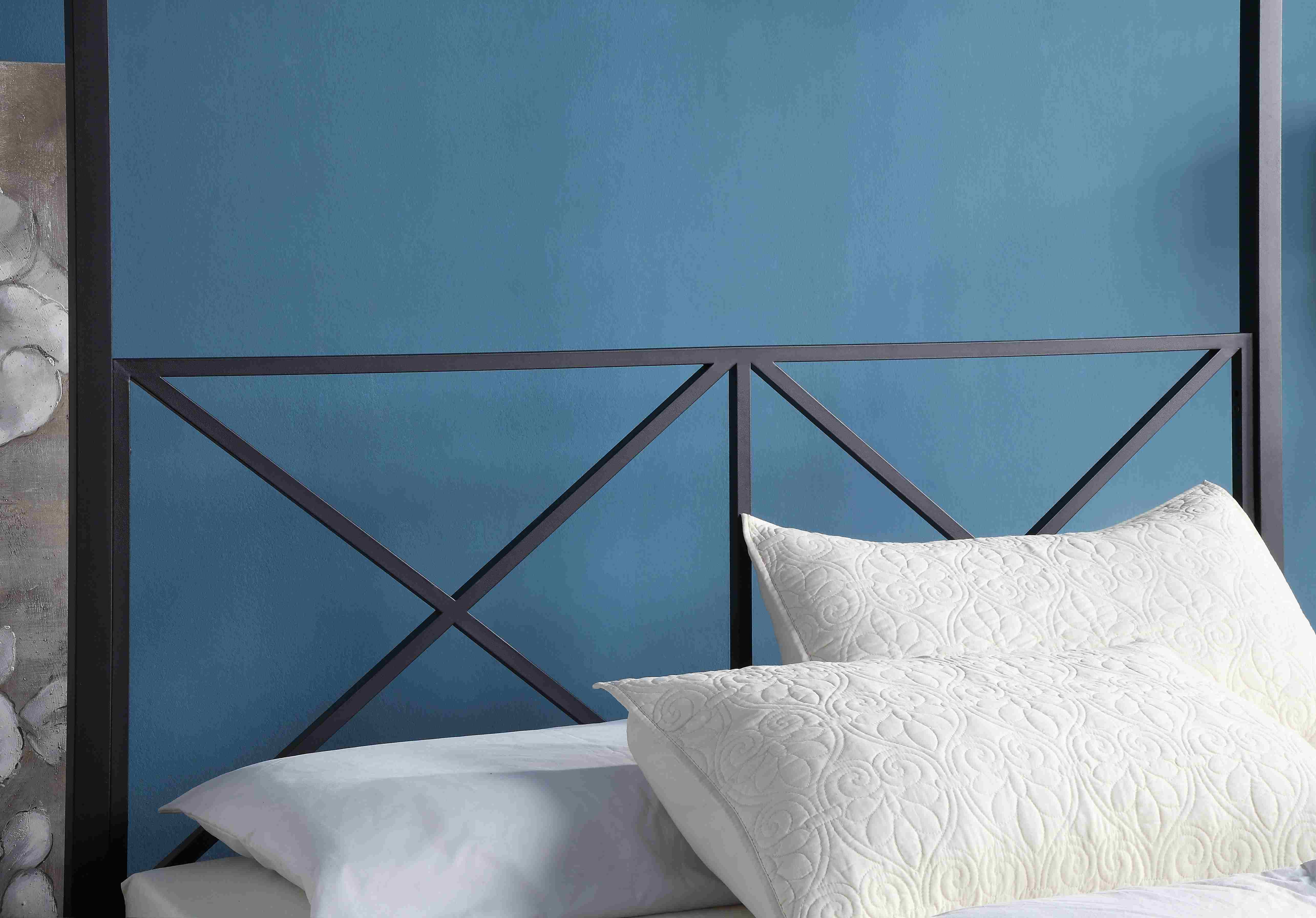 yh-Kelambu Anti Nyamuk Ukuran  - Canopy Bed Frame Metal Queen ulasan dan harga