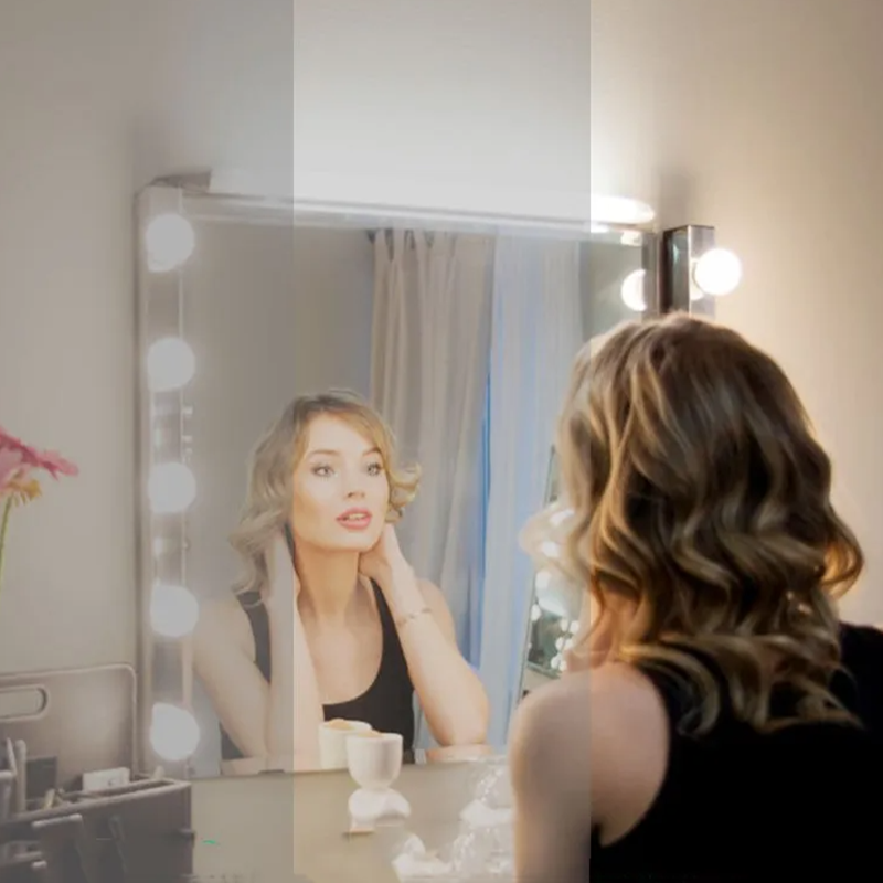 Cermin Rias LED dengan Lampu,  - Dressing Table Vanity With Lighted Mirror ulasan dan harga