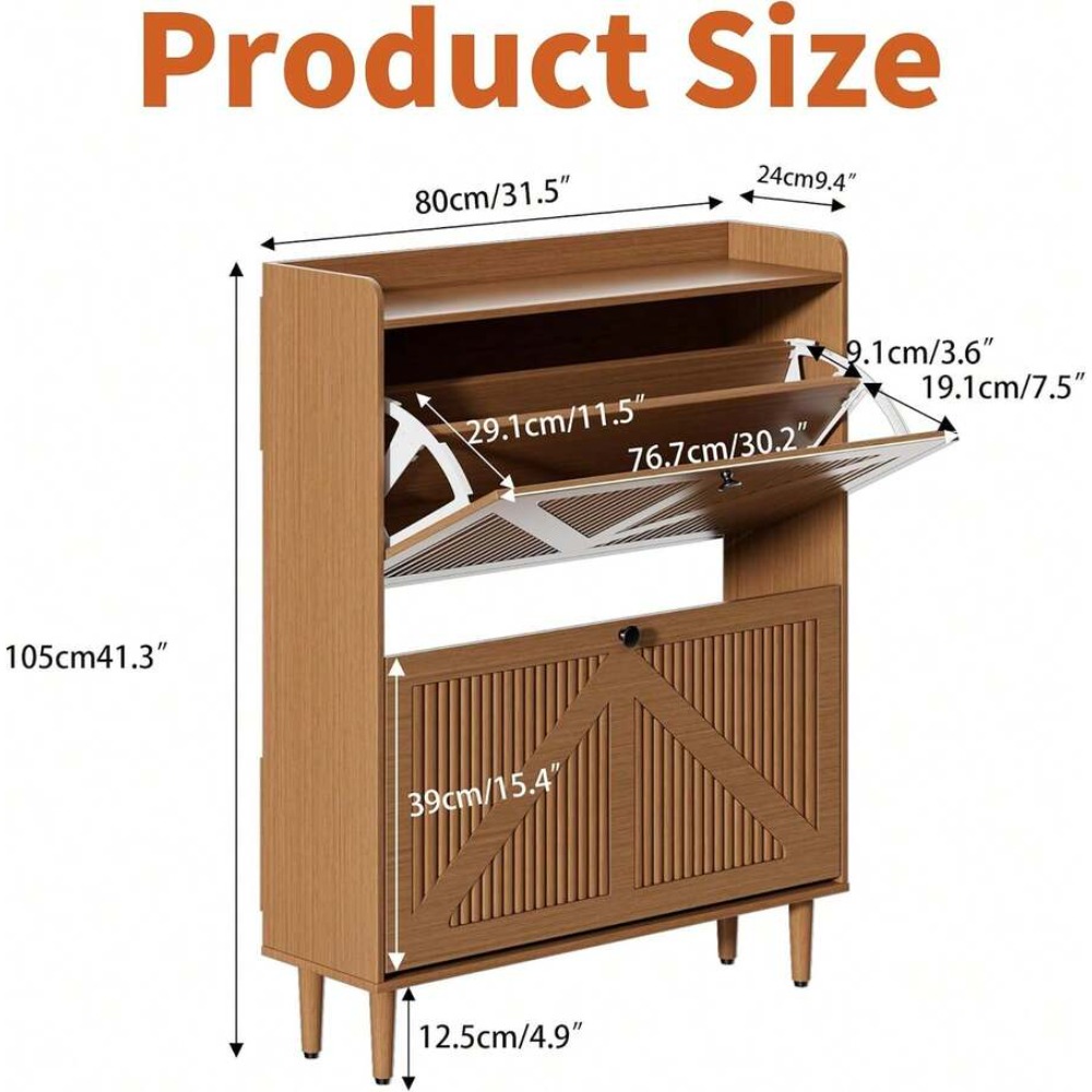 Lemari Penyimpanan Sepatu Semp - Shoe Rack Cabinet Narrow Entryway ulasan dan harga