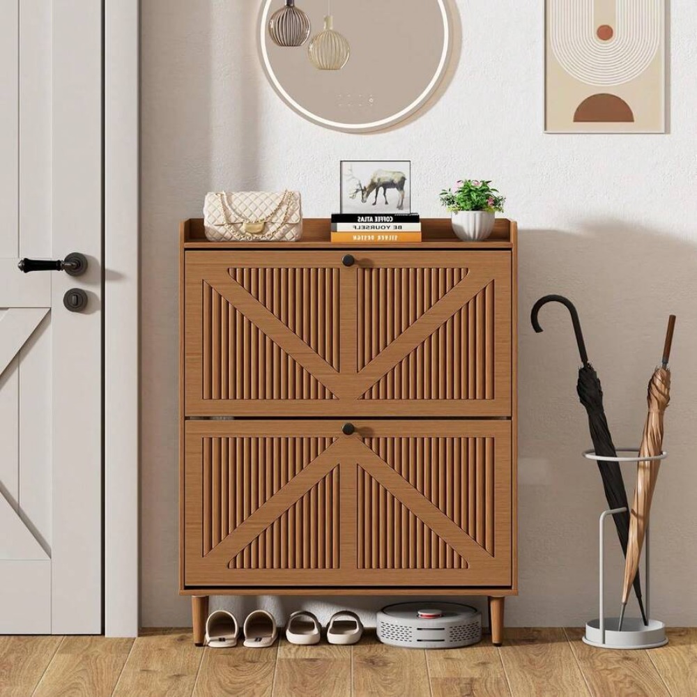 Lemari Penyimpanan Sepatu Semp - Shoe Rack Cabinet Narrow Entryway ulasan dan harga