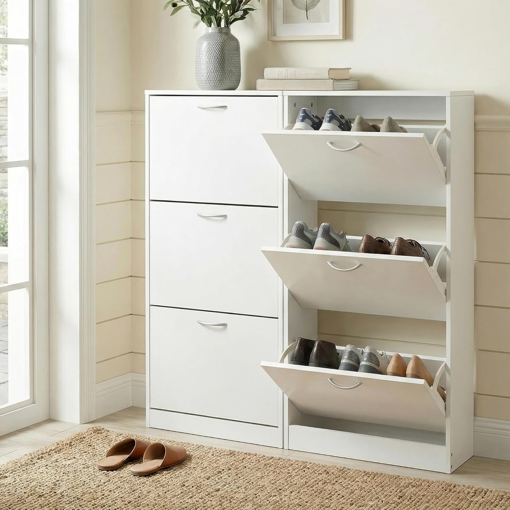 Lemari Sepatu Sempit untuk Pin - Shoe Rack Cabinet Narrow Entryway ulasan dan harga