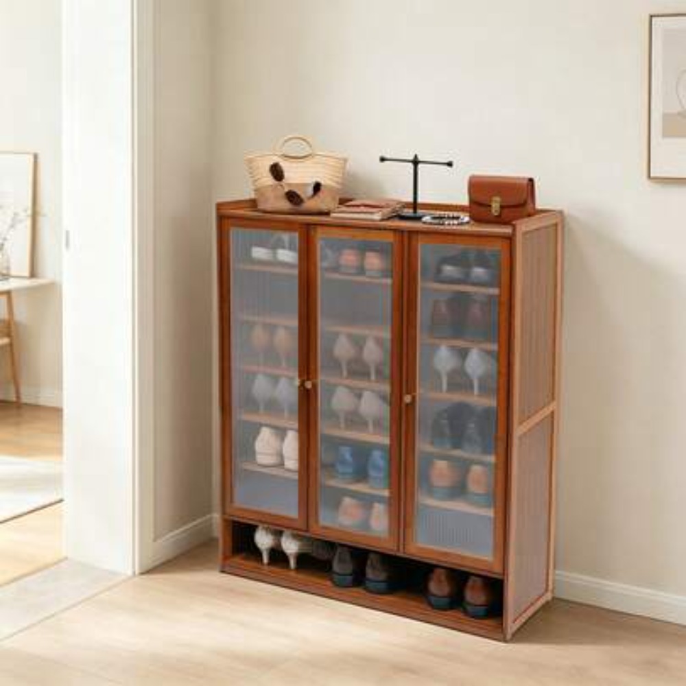 Lemari Sepatu 8 Tingkat 3 Pint - Shoe Rack Cabinet Narrow Entryway ulasan dan harga
