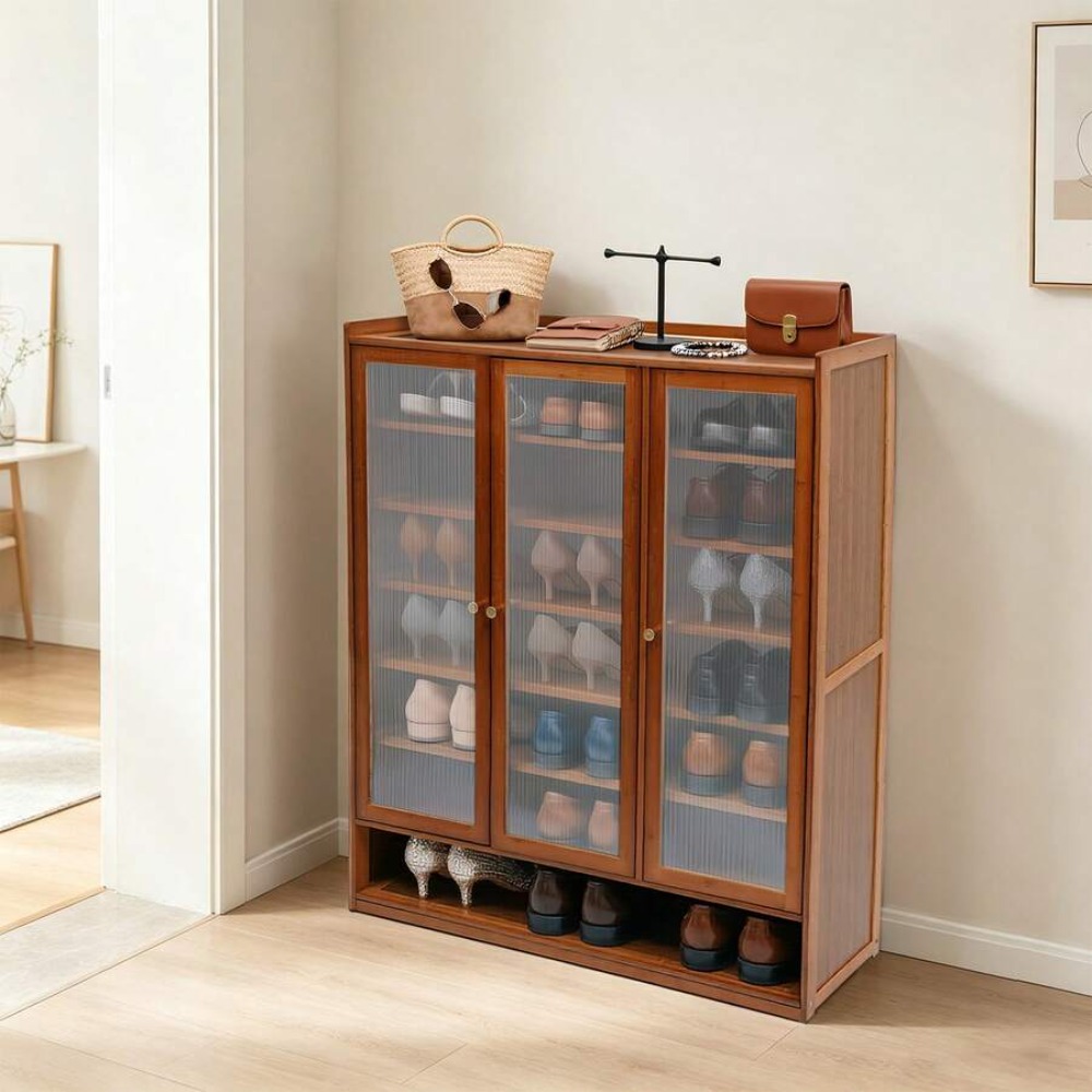 Lemari Sepatu 8 Tingkat 3 Pint - Shoe Rack Cabinet Narrow Entryway ulasan dan harga