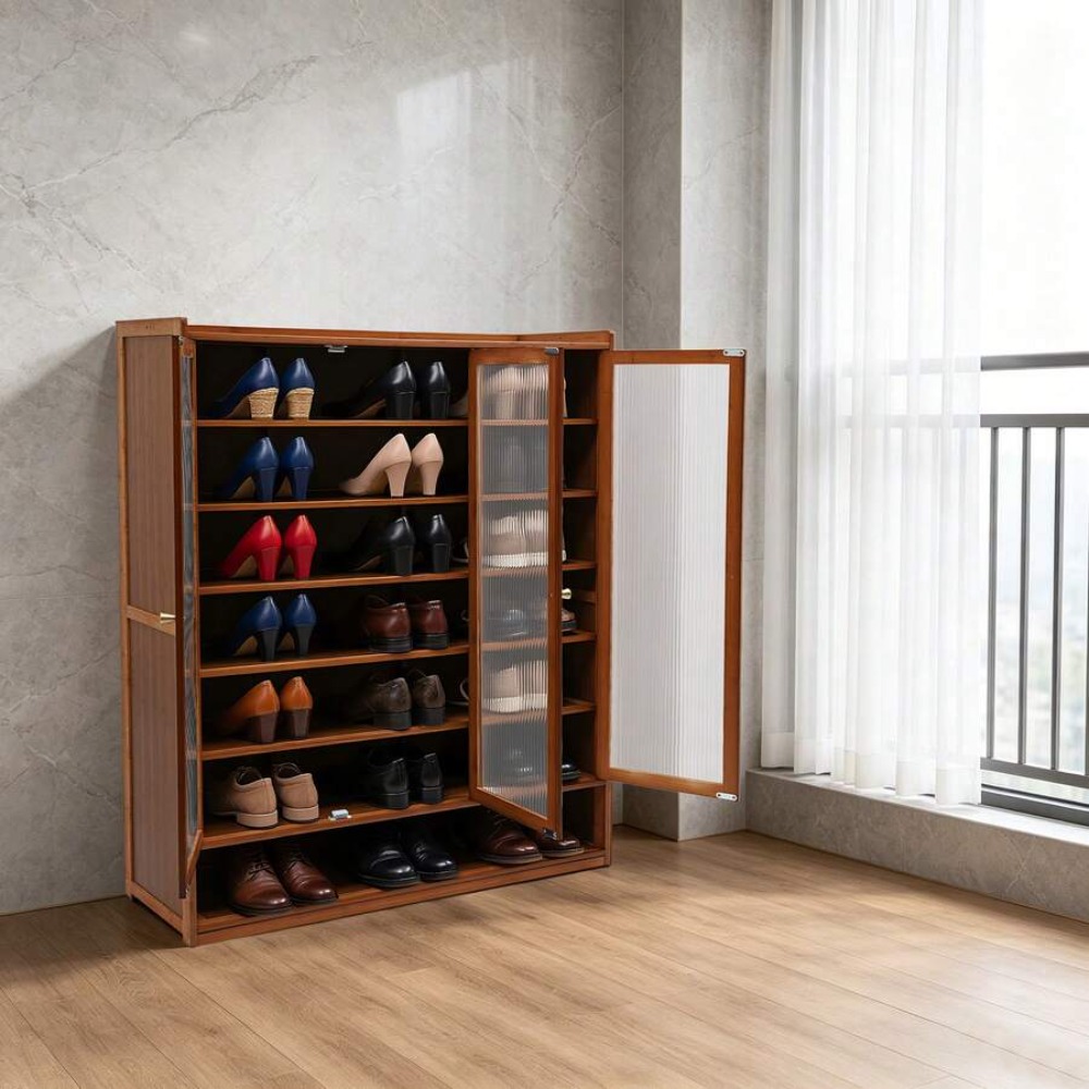 Lemari Sepatu 8 Tingkat 3 Pint - Shoe Rack Cabinet Narrow Entryway ulasan dan harga