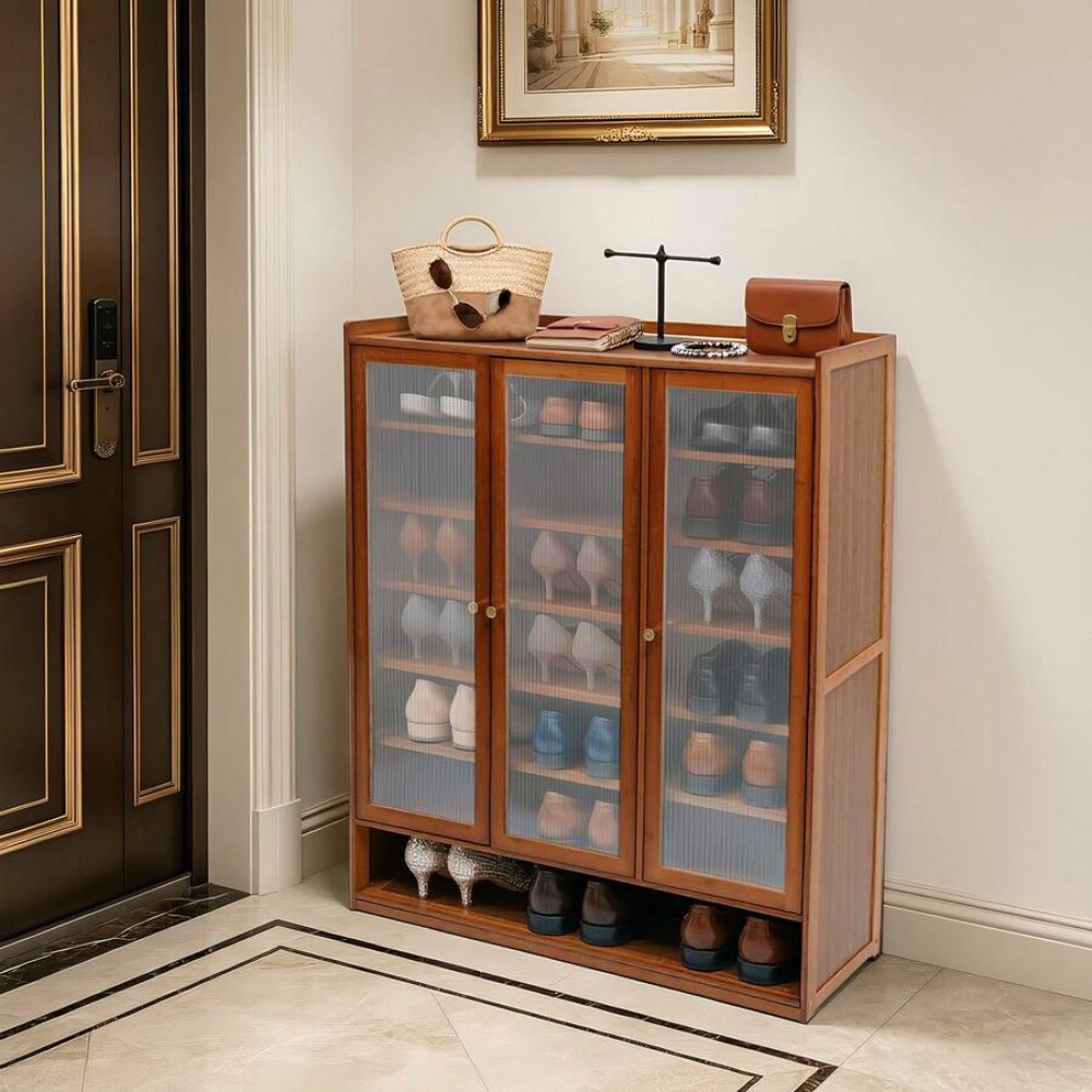 Lemari Sepatu 8 Tingkat 3 Pint - Shoe Rack Cabinet Narrow Entryway ulasan dan harga