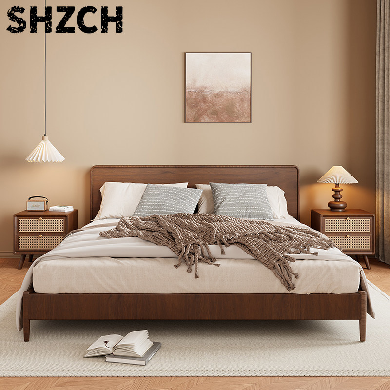 Meja Nakas Kayu Solid dengan L - Solid Wood Nightstand 2 Drawers ulasan dan harga