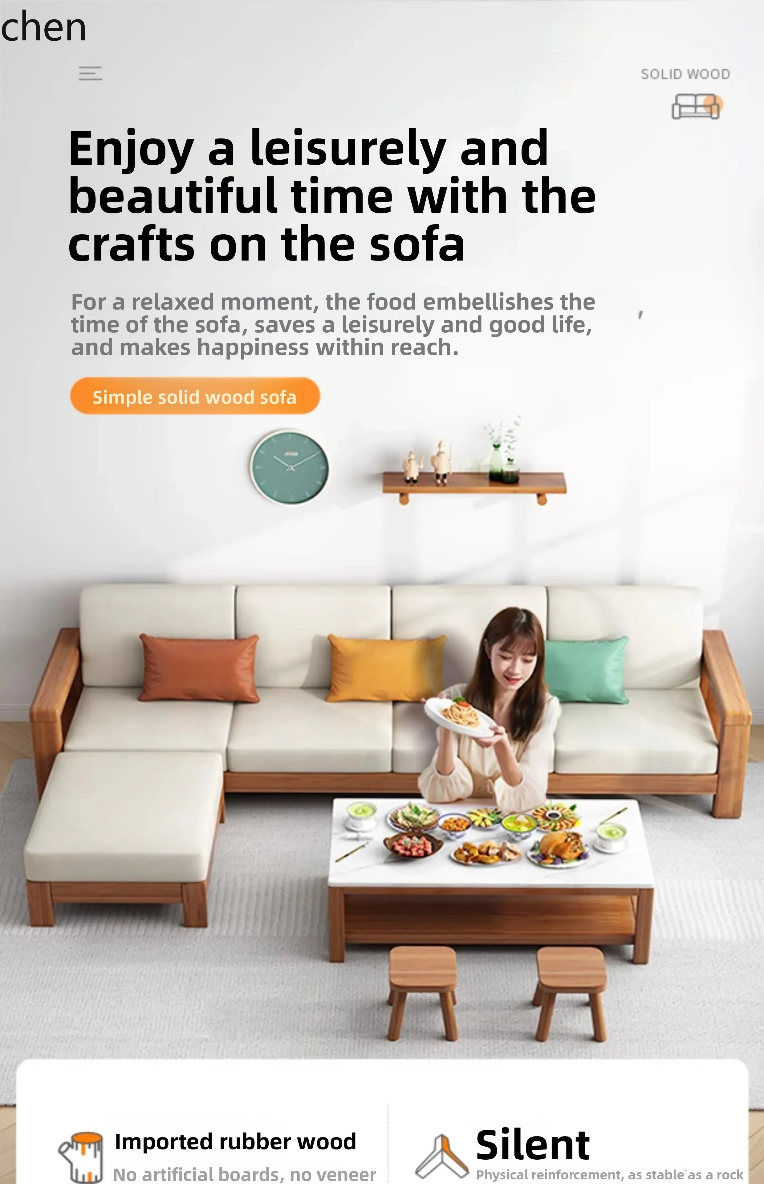 Sofa kain teknologi kayu solid - Sofas ulasan dan harga