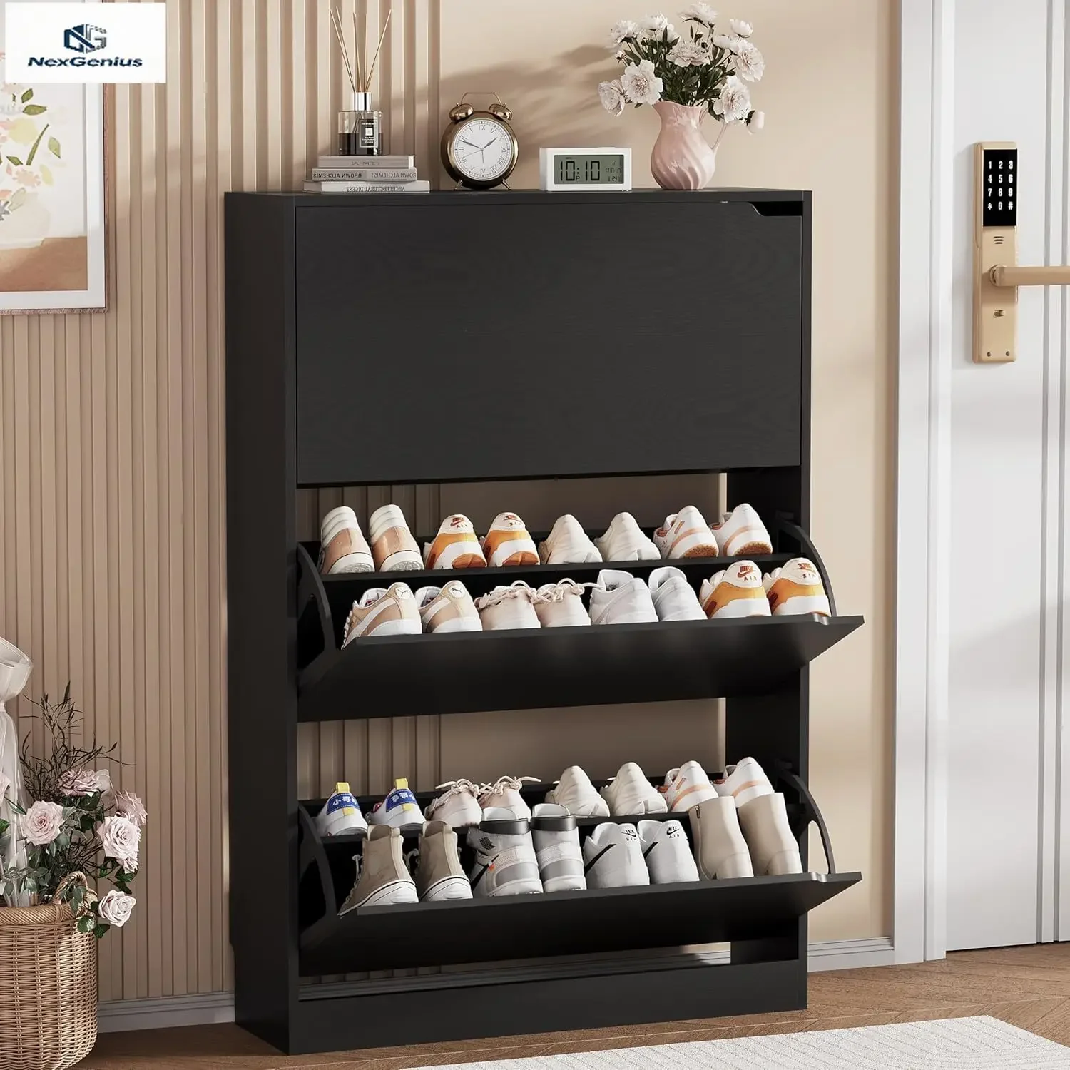 Lemari Penyimpanan Sepatu, Org - Shoe Rack Cabinet Narrow Entryway ulasan dan harga