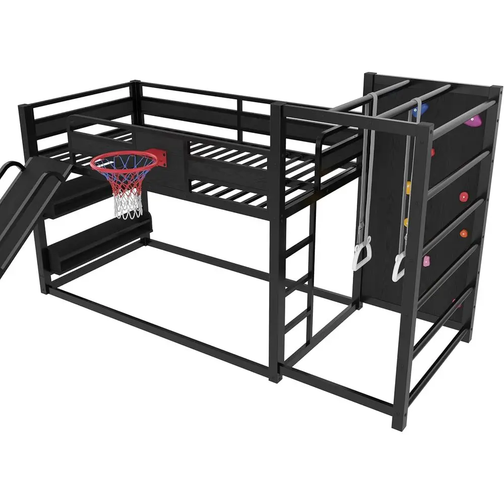 Tempat Tidur Tingkat Logam Gan - Bunk Bed With Stairs And Slide ulasan dan harga