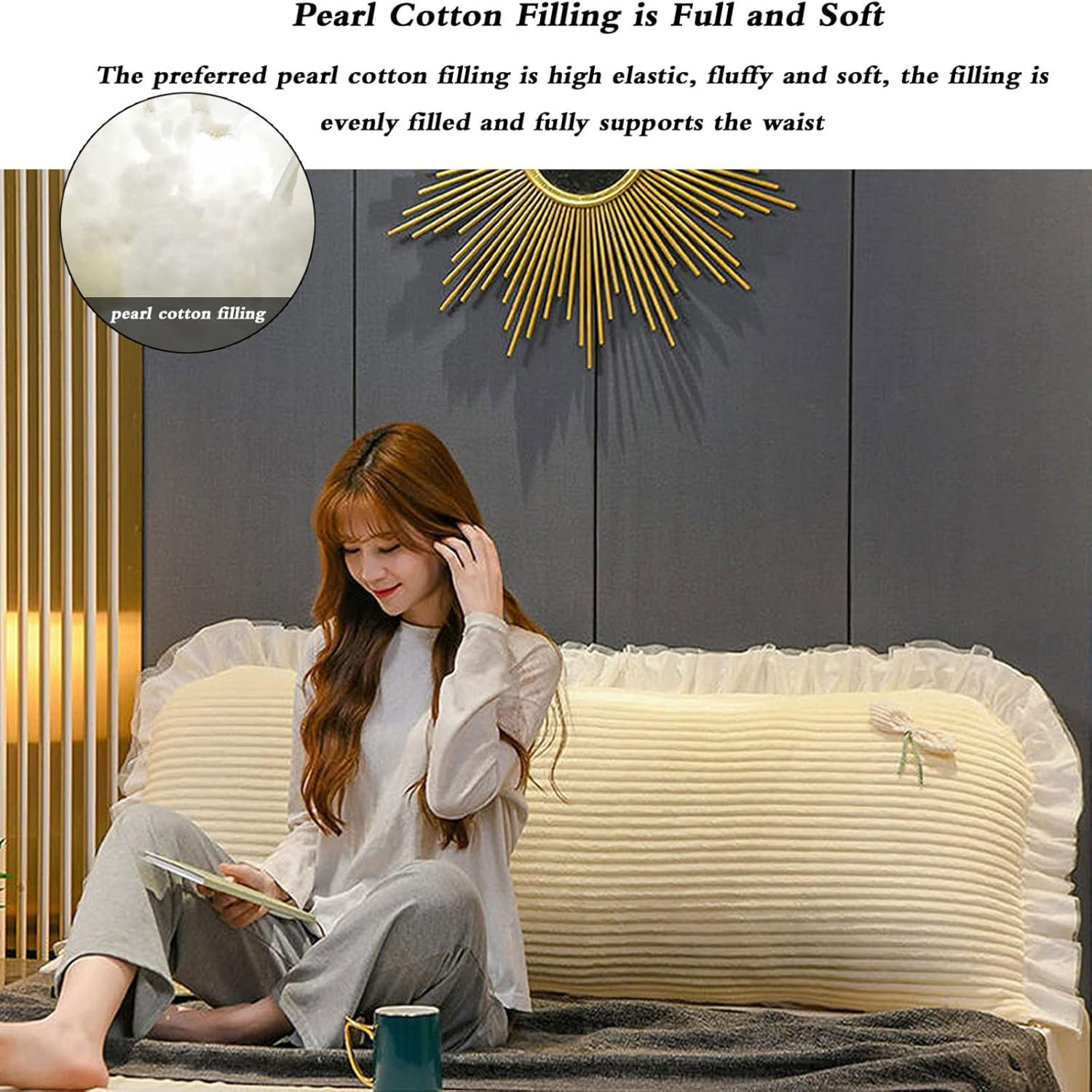 90/120/150CM Bantal Tatami San - Headboard Cushion Backrest Tatami ulasan dan harga