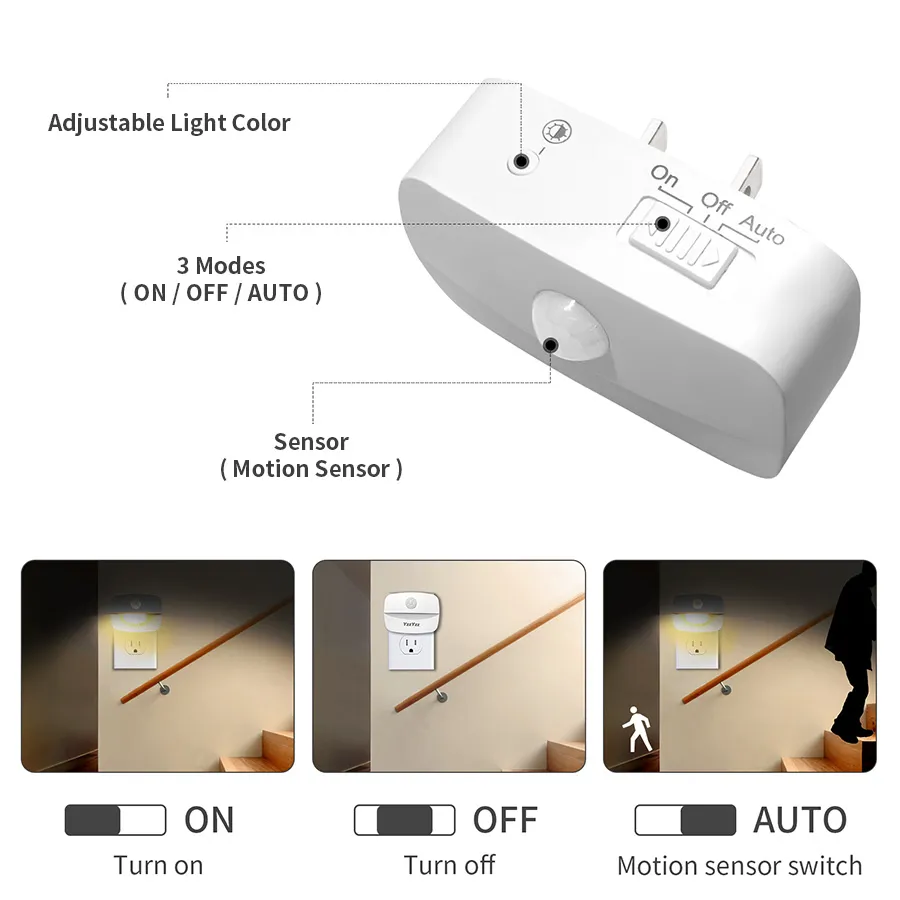 Lampu malam LED Sensor Gerakan - Floating Nightstand With Led Light ulasan dan harga
